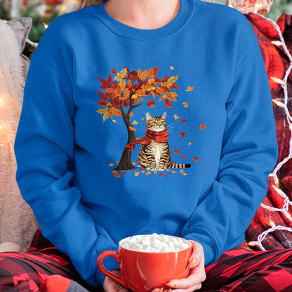 Best Thanksgiving Family Shirt , Funny Thanksgiving UnisexT-Shirt/Hoodie/Sweatshirt HLT00 - Cat Leaf Fall Tree Hello Autumn Thanksgiving It's Fall Y'all T-Shirt