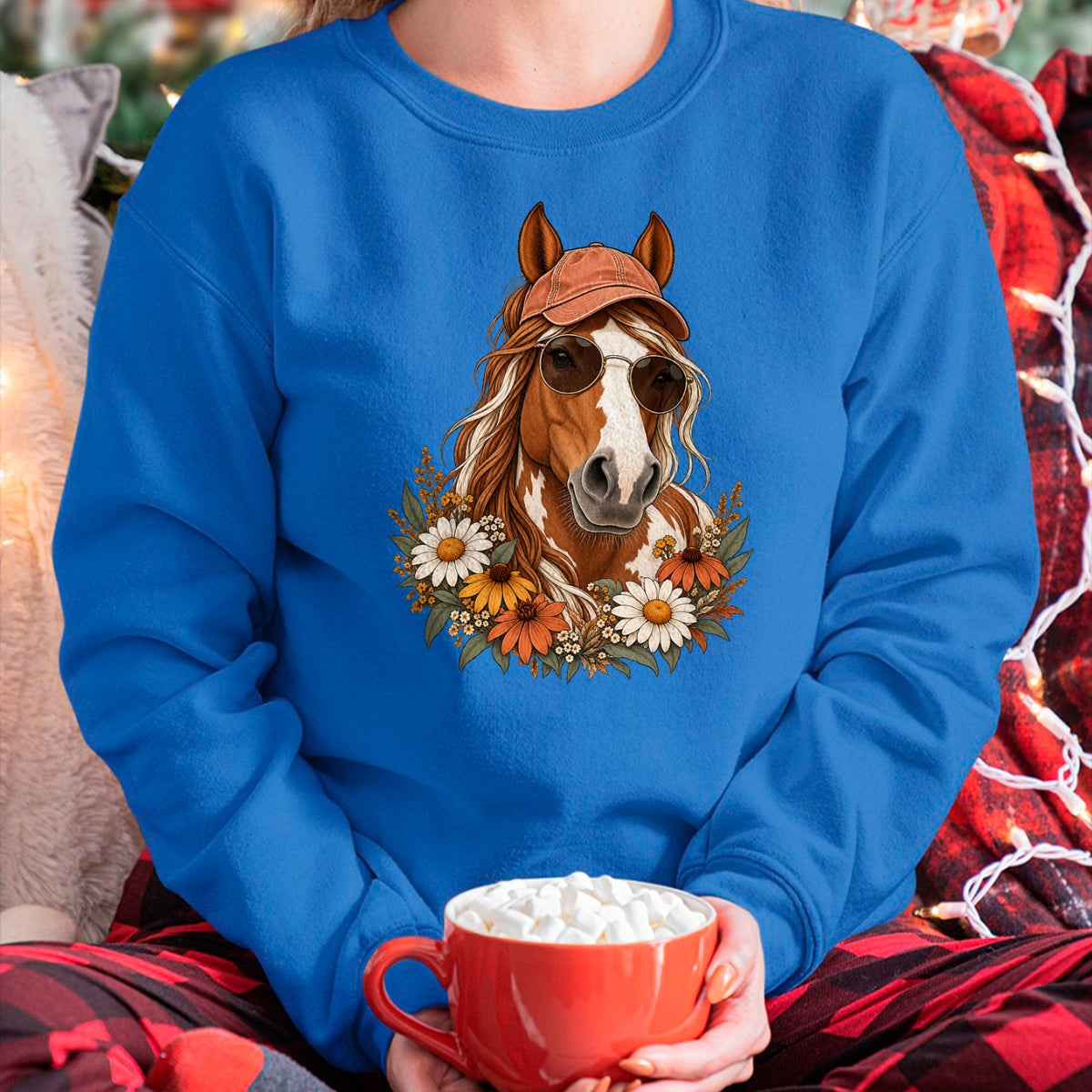 Best Horse Lover Shirt , Funny Horse UnisexT-Shirt/Hoodie/Sweatshirt HLT00 - Cute Floral Horse Western Cowgirl for Kids Girls T-Shirt
