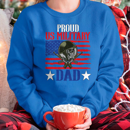 Gift for Dad Shirt, Funny Dad Unisex T-Shirt/Hoodie/Sweatshirt HLT00 – Mens Proud US Military Dad Proud Army Dad Father_s Day Gift T-Shirt