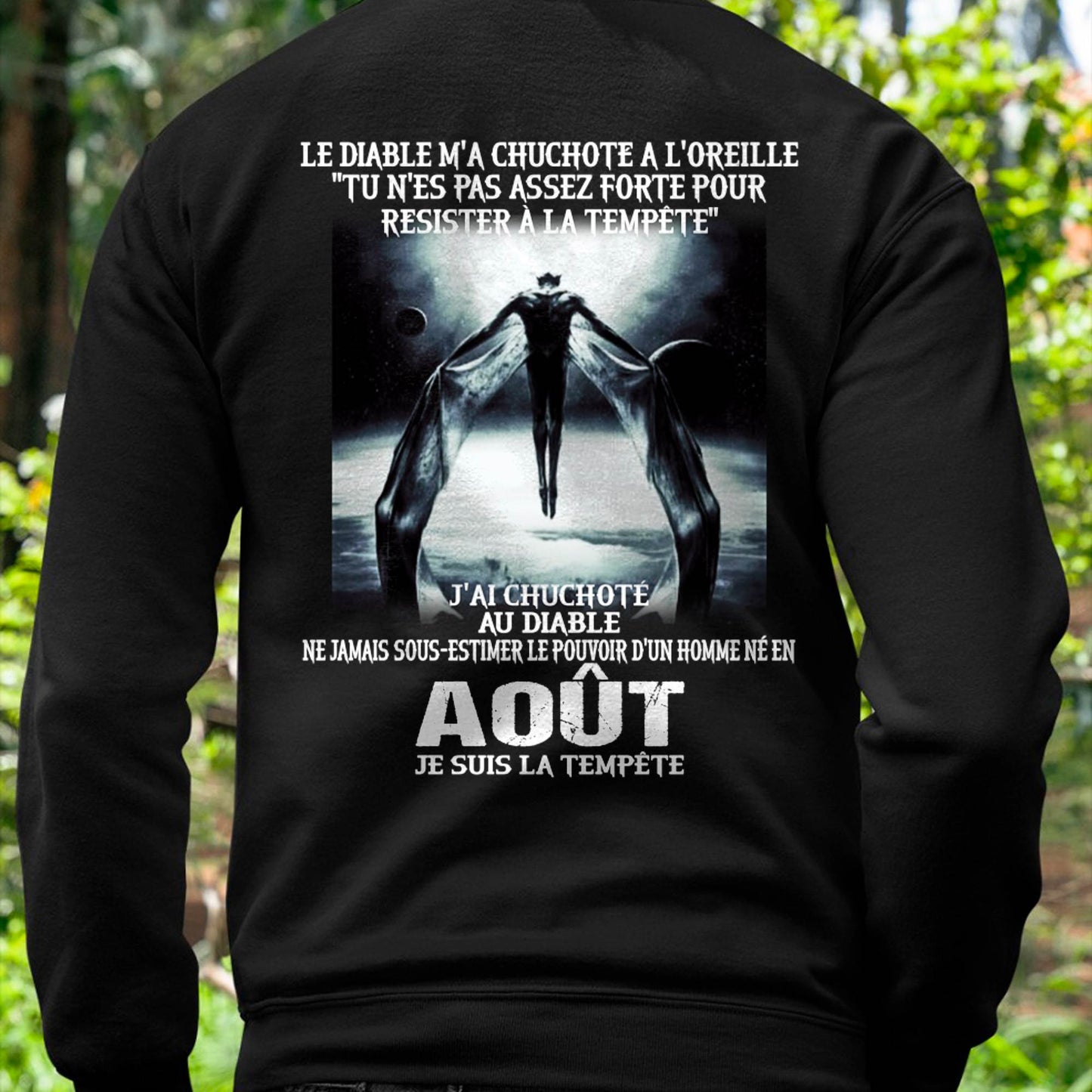 Je Suis la Tempête – Ne Jamais Sous-Estimer le Pouvoir d’un Homme Né en Août – T-Shirt Homme - male fr08 / CCDI08 (SKU26T-01160-08)