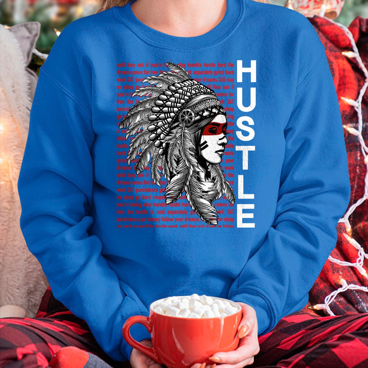 Native American T-Shirts, Vintage Native American Unisex T-Shirt/Hoodie/Sweatshirt HLT00 - Native American Hustle Hard Shirt Urban Gang Ster Clothing T-Shirt
