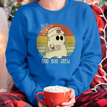 Funny Nurse Shirt, Nurse Unisex T-Shirt/Hoodie/Sweatshirt HLT00 - Boo Boo Crew Nurse Halloween Nurse for Women T-Shirt
