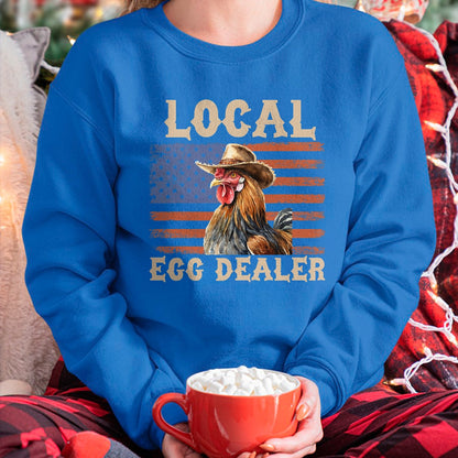Best Farmer Life Shirt, Funny Farmer UnisexT-Shirt/Hoodie/Sweatshirt HLT00 - Local Egg Dealer Rooster Farmer Chicken T-Shirt