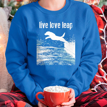 Dog Love Shirt, Dog Lover Gift T-Shirt/Hoodie/Sweatshirt HLT00 - Live Love Leap - Canine Agility - Dog Sports - Dock Diving T-Shirt