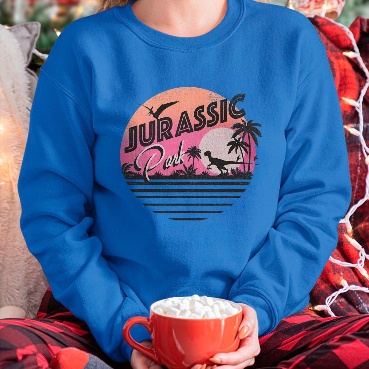 Best Dinosaur Lover Shirt, Funny Dinosaur UnisexT-Shirt/Hoodie/Sweatshirt HLT00 - Jurassic Park Retro 90_s Dinosaur Scene T-Shirt