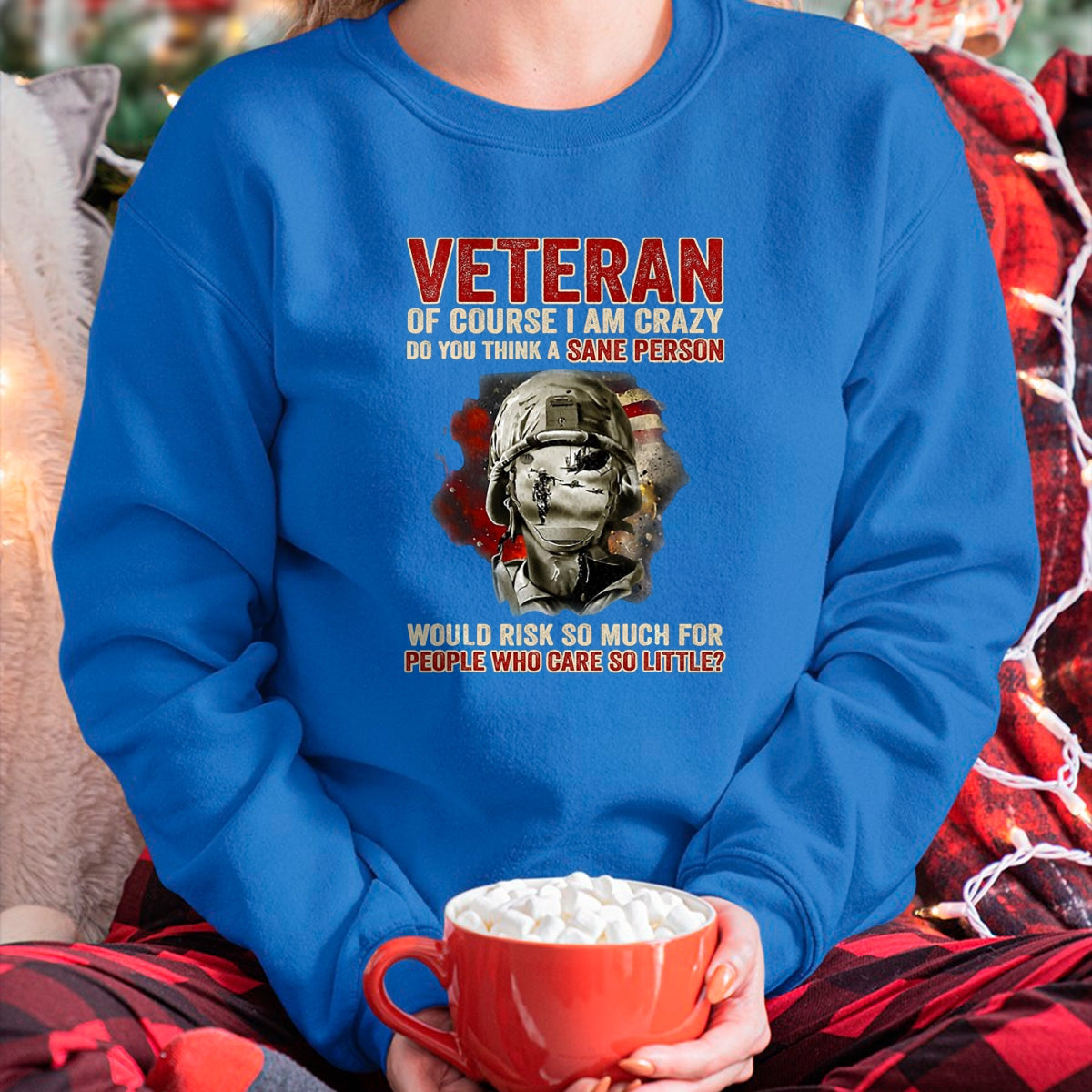Proud Veteran Shirt, Funny Veteran UnisexT-Shirt/Hoodie/Sweatshirt HLT00 - Veteran of Course I Am Crazy Do You Think A Sane Person T-Shirt, Men, Black, 3X-Large