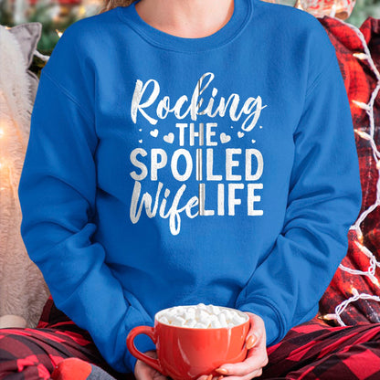 Best Wife Shirt, Wife and Husband Unisex T-Shirt/Hoodie/Sweatshirt HLT00 - Gift for wife T shirt, spoiled wife   Funny Spoiled Wife Art For Women Husband Spoiled Wife Life Zip (1)