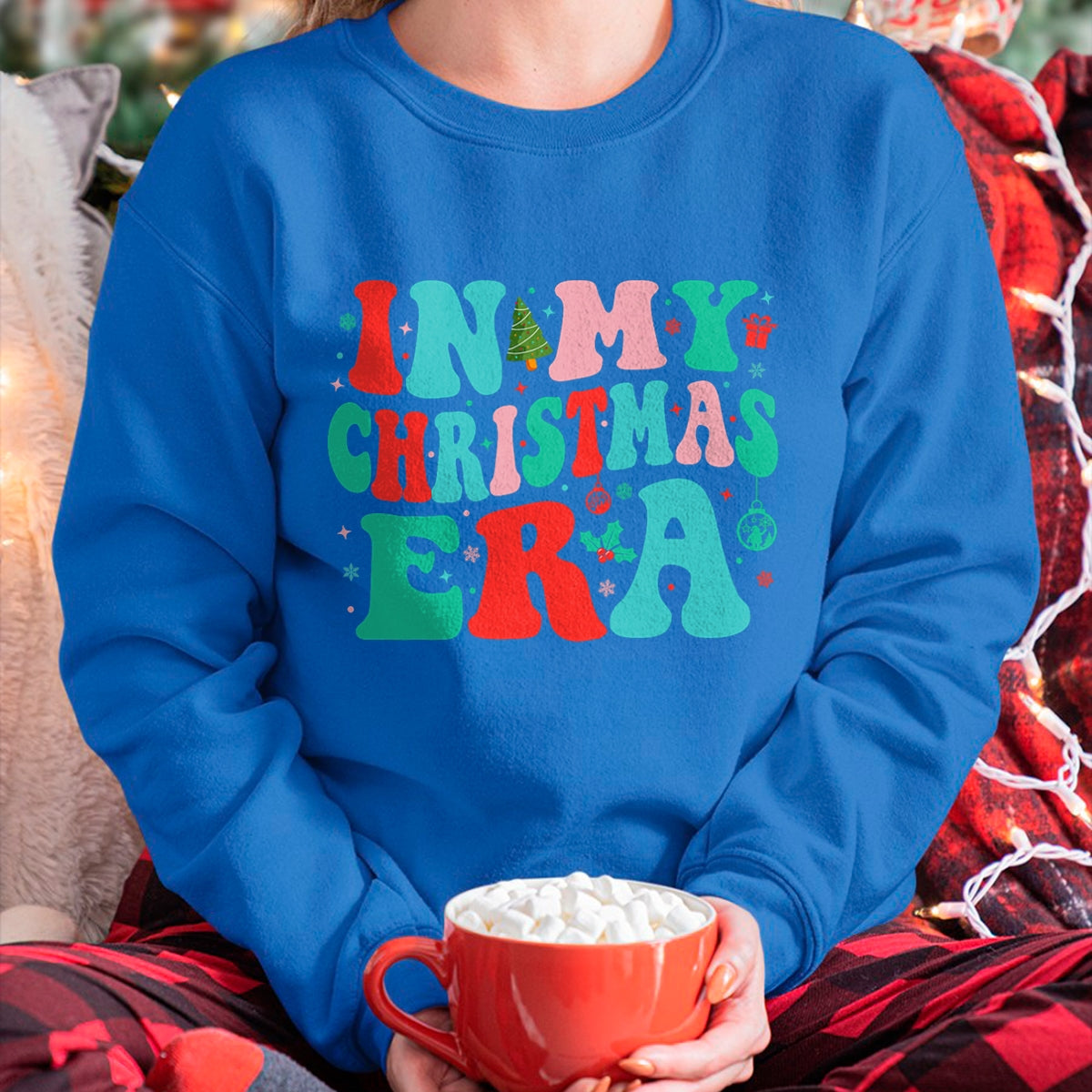 Christmas Shirts for Family, Funny christmas shirts, Christmas Unisex T-Shirt/Hoodie/Sweatshirt HLT00 - In My Christmas Era Cute Groovy Christmas Holiday Xmas T-Shirt