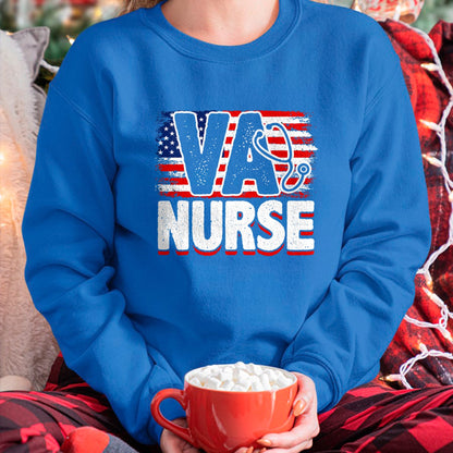 Funny Nurse Shirt, Nurse Unisex T-Shirt/Hoodie/Sweatshirt HLT00 - VA Nurse, Veteran & Patriot Nursing, US Military Nurse T-Shirt