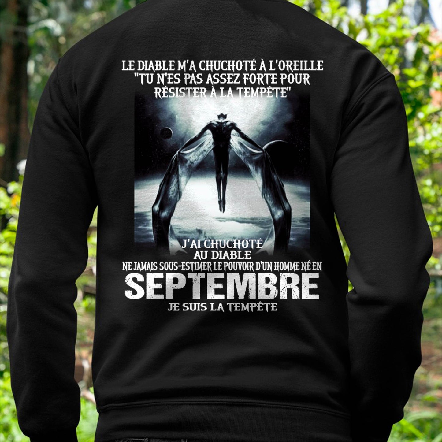 Je Suis la Tempête – Ne Jamais Sous-Estimer le Pouvoir d’un Homme Né en Septembre – T-Shirt Homme - male fr09 / CCDI09 (SKU26T-01160-09)