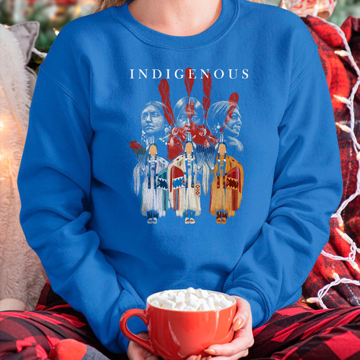 Native American T-Shirts, Vintage Native American Unisex T-Shirt/Hoodie/Sweatshirt HLT00 - Native American Indigenous Red Hand Indian Blood Themed