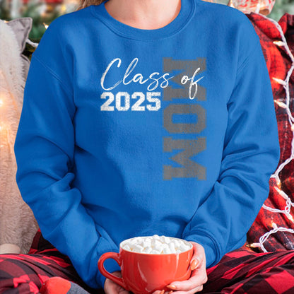 Gift for Mom Shirt, Funny Mom Unisex T-Shirt/Hoodie/Sweatshirt HLT00 - Mom Senior 2025 Proud Mom of a Class of 2025 Graduate Mother T-Shirt
