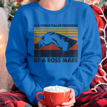Best Horse Lover Shirt , Funny Horse UnisexT-Shirt/Hoodie/Sweatshirt HLT00 - Boss Mare Equestrian Themed Gifts for Horse Lovers T-Shirt