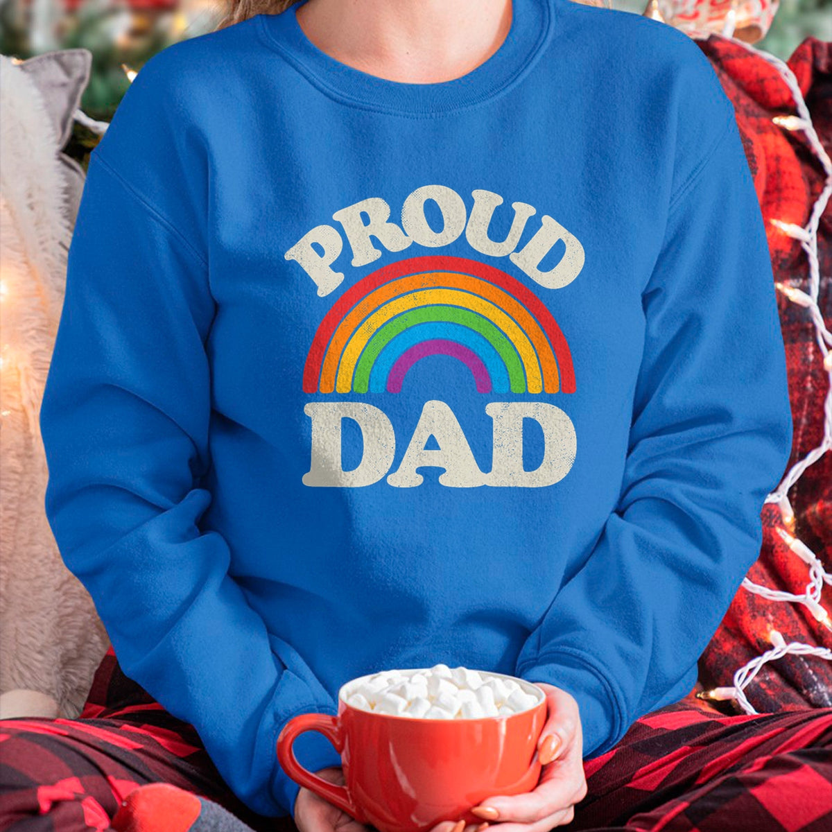 Gift for Dad Shirt, Funny Dad Unisex T-Shirt/Hoodie/Sweatshirt HLT00 – LGBTQ Proud Dad Gay Pride LGBT Ally Rainbow Father_s Day T-Shirt