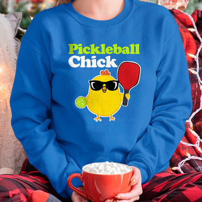 Funny Pickleball Shirt, Pickleball Lover Unisex T-Shirt/Hoodie/Sweatshirt HLT00 - Pickleball Chick T-Shirt