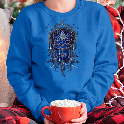 Native American T-Shirts, Vintage Native American Unisex T-Shirt/Hoodie/Sweatshirt HLT00 - Native American Dreamcatcher Indian Design T-Shirt (1)