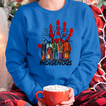 Native American T-Shirts, Vintage Native American Unisex T-Shirt/Hoodie/Sweatshirt HLT00 - Native American Indigenous People Stop MMIW