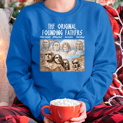 Native American T-Shirts, Vintage Native American Unisex T-Shirt/Hoodie/Sweatshirt HLT00 - The Original Founding Fathers Native American T-Shirt (3)