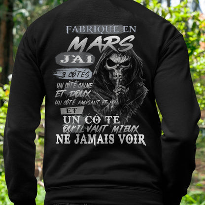 Fabriqué en Mars – J’ai 3 Côtés | T-Shirt Homme Caractère Fort - male fr03 / CCDI03 (SKU26T-01174-03)