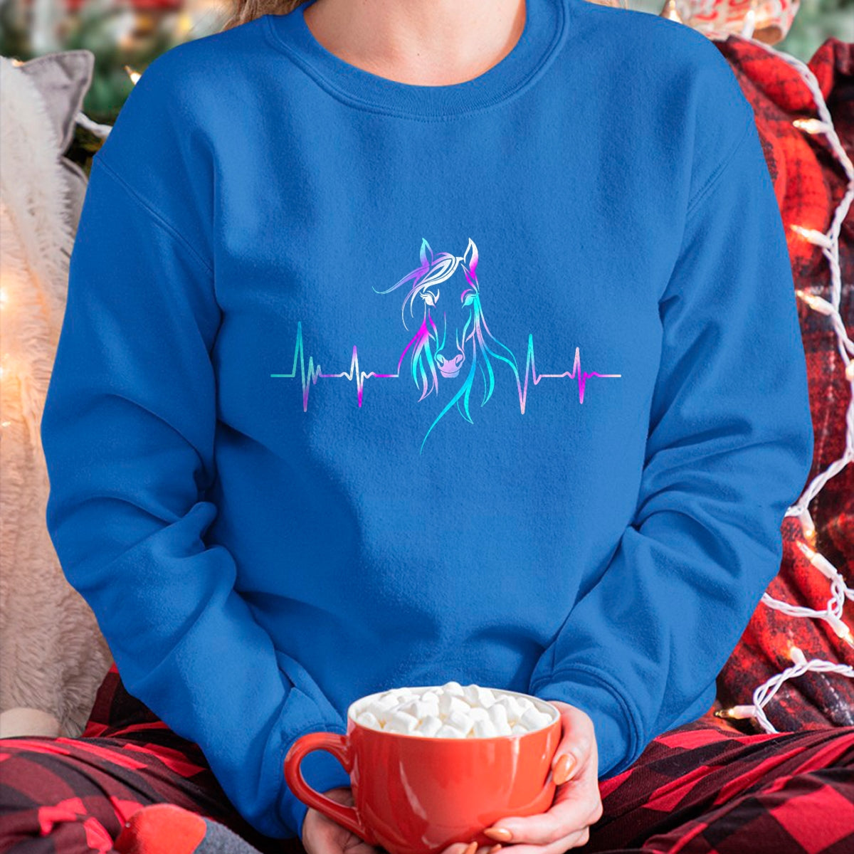 Best Horse Lover Shirt , Funny Horse UnisexT-Shirt/Hoodie/Sweatshirt HLT00 - Horse Heartbeat For Women Girls Equestrian Horseback Riding T-Shirt