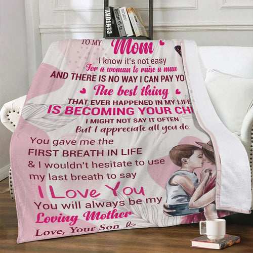 Gift for Mom Blanket - from Son