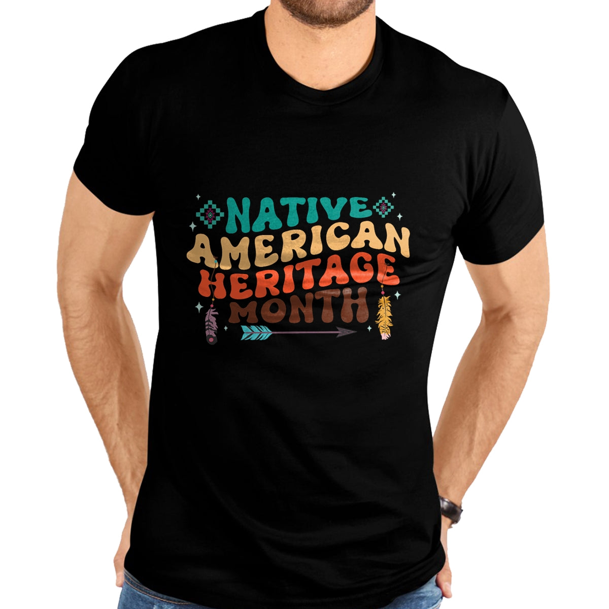 Native American T-Shirts, Vintage Native American Unisex T-Shirt/Hoodie/Sweatshirt HLT00 - National Native American Heritage Month Indigenous Women T-Shirt (1)