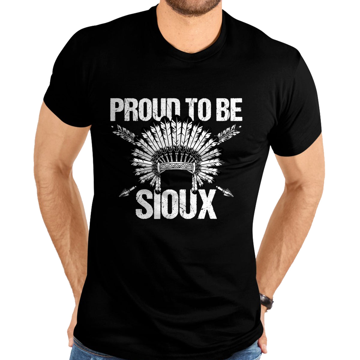 Native American T-Shirts, Vintage Native American Unisex T-Shirt/Hoodie/Sweatshirt HLT00 - Native American Heritage Quote for a Proud Sioux T-Shirt