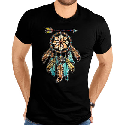 Native American T-Shirts, Vintage Native American Unisex T-Shirt/Hoodie/Sweatshirt HLT00 - Dream Catcher White Buffalo Native American Boho vibe T-Shirt