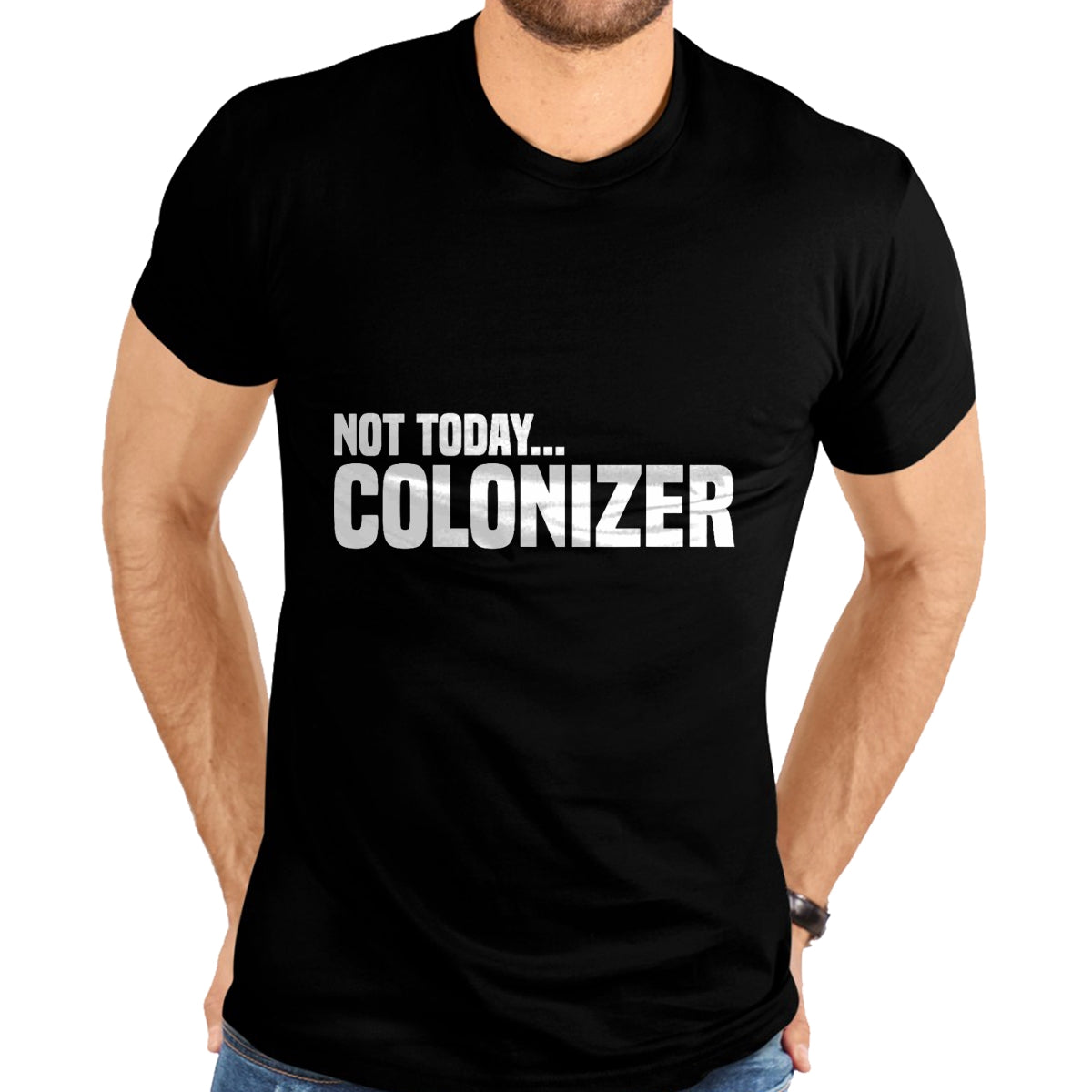 Native American T-Shirts, Vintage Native American Unisex T-Shirt/Hoodie/Sweatshirt HLT00 - Not Today Colonizer Native American Indigenous T-Shirt