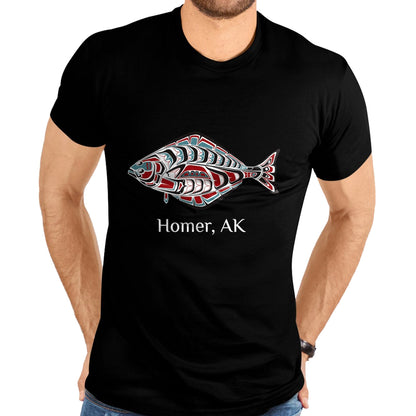 Native American T-Shirts, Vintage Native American Unisex T-Shirt/Hoodie/Sweatshirt HLT00 - Homer, Alaska Native American Halibut Fishermen Gift T-Shirt