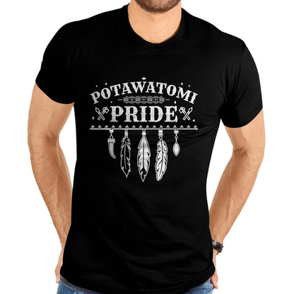 Native American T-Shirts, Vintage Native American Unisex T-Shirt/Hoodie/Sweatshirt HLT00 - Native American Pride Quote for a Proud Potawatomi T-Shirt (1)