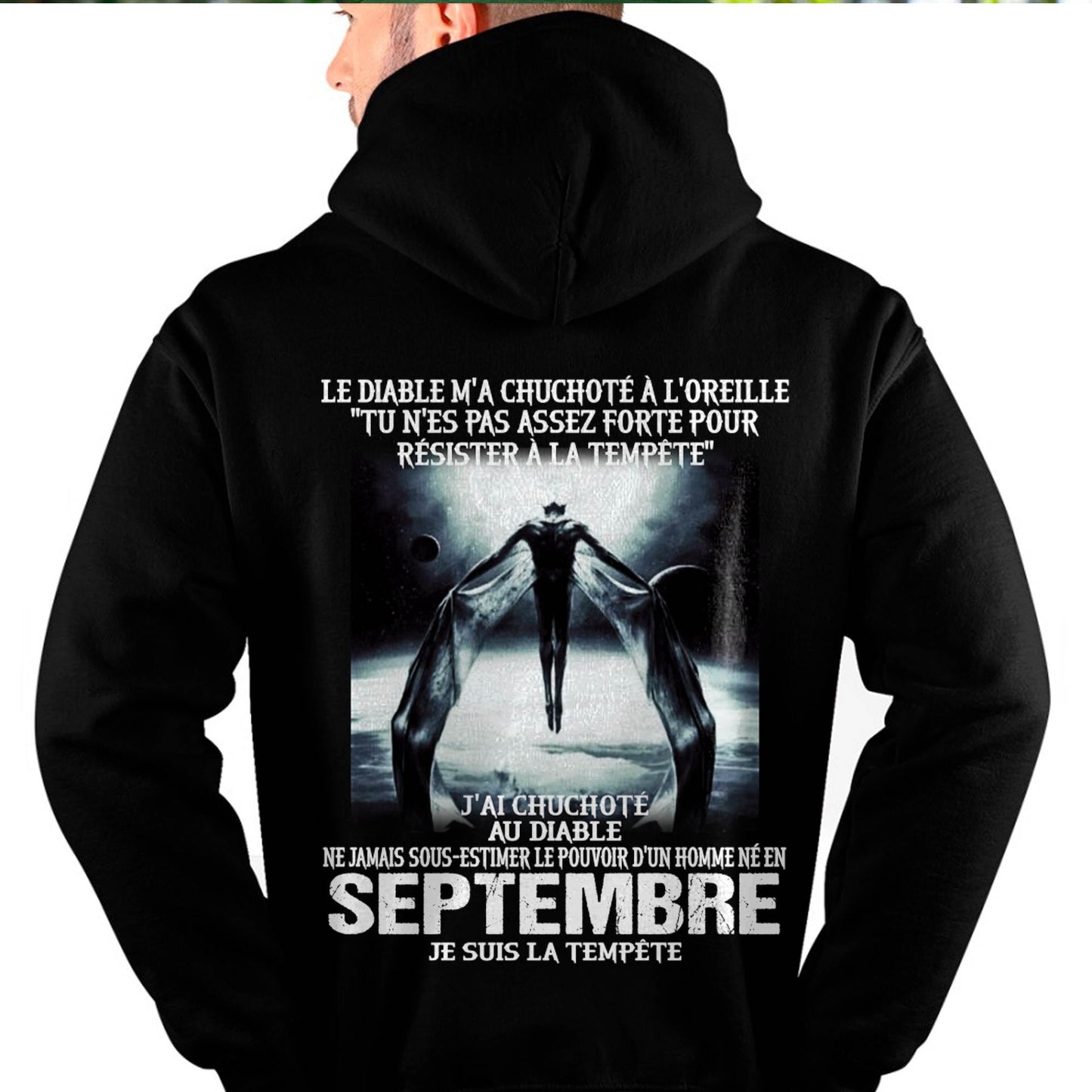 Je Suis la Tempête – Ne Jamais Sous-Estimer le Pouvoir d’un Homme Né en Septembre – T-Shirt Homme - male fr09 / CCDI09 (SKU26T-01160-09)
