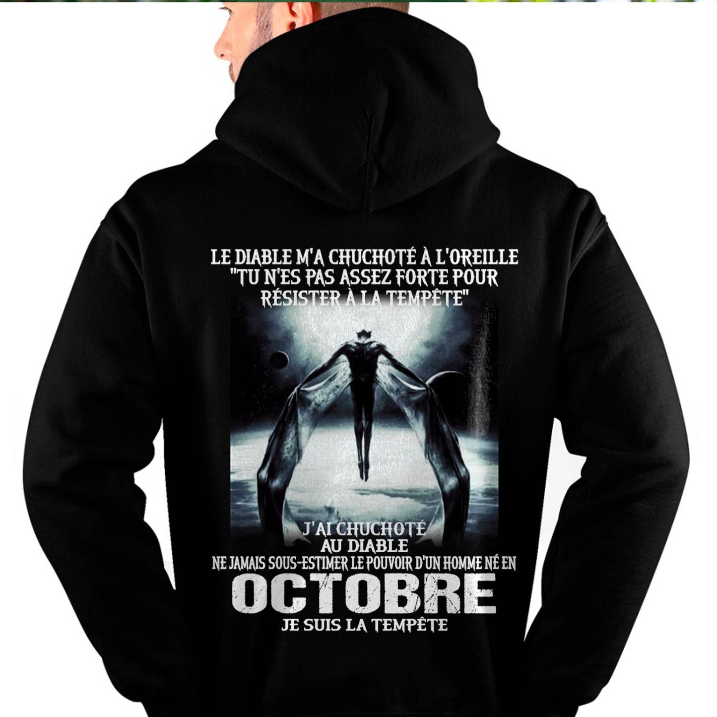 Je Suis la Tempête – Ne Jamais Sous-Estimer le Pouvoir d’un Homme Né en Octobre – T-Shirt Homme - male fr10 / CCDI10 (SKU26T-01160-10)