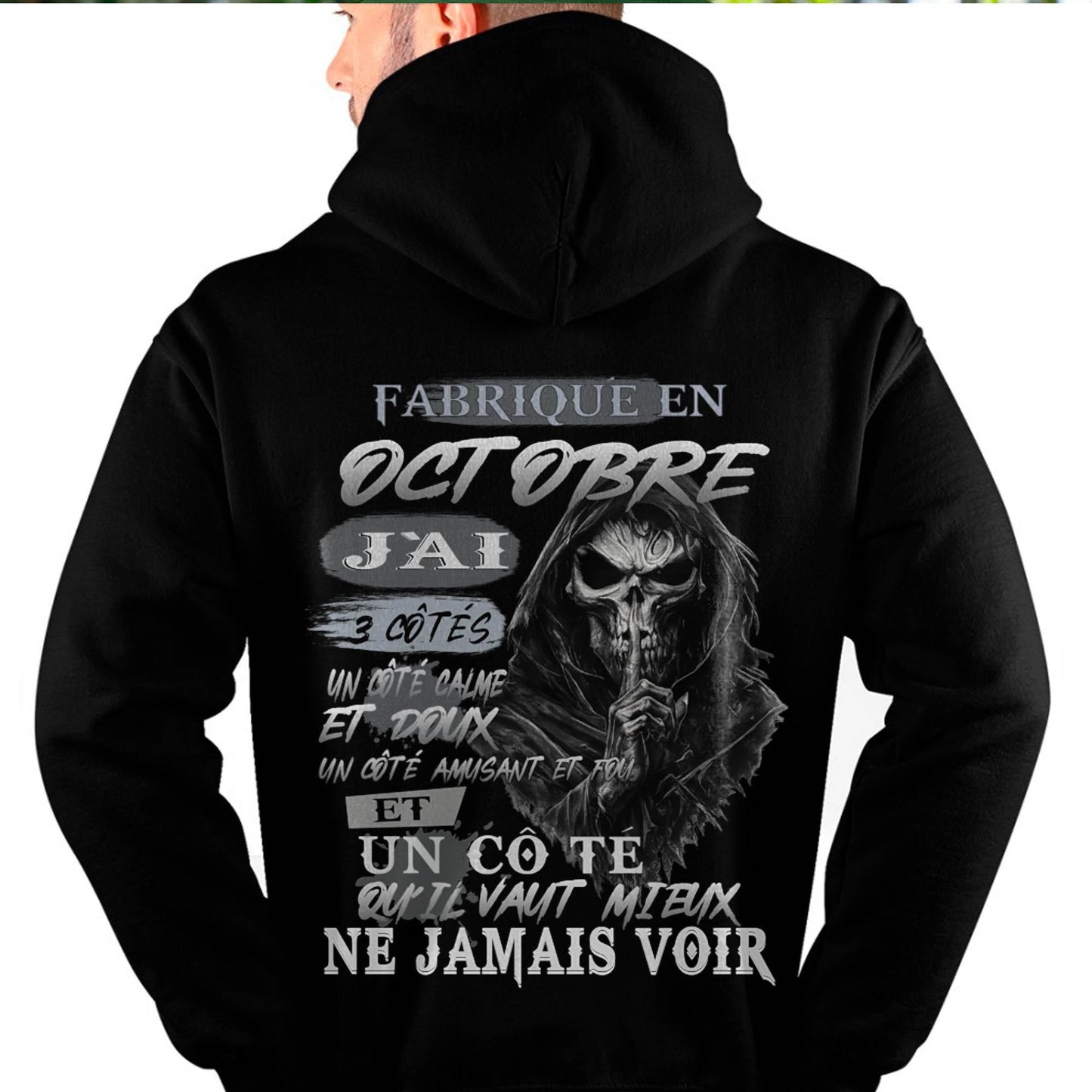 Fabriqué en Octobre – J’ai 3 Côtés | T-Shirt Homme Caractère Fort - male fr10 / CCDI10 (SKU26T-01174-10)