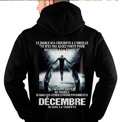 Je Suis la Tempête – Ne Jamais Sous-Estimer le Pouvoir d’un Homme Né en Décembre – T-Shirt Homme - male fr12 / CCDI12 (SKU26T-01160-12)