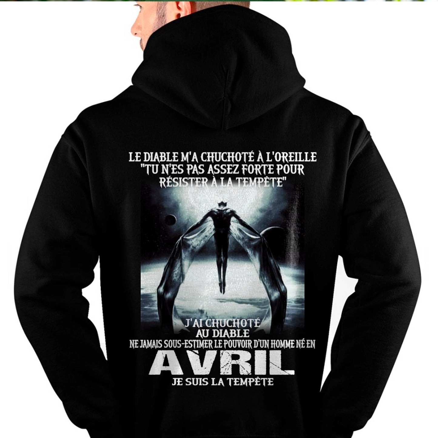 Je Suis la Tempête – Ne Jamais Sous-Estimer le Pouvoir d’un Homme Né en Avril – T-Shirt Homme - male fr04 / CCDI04 (SKU26T-01160-04)