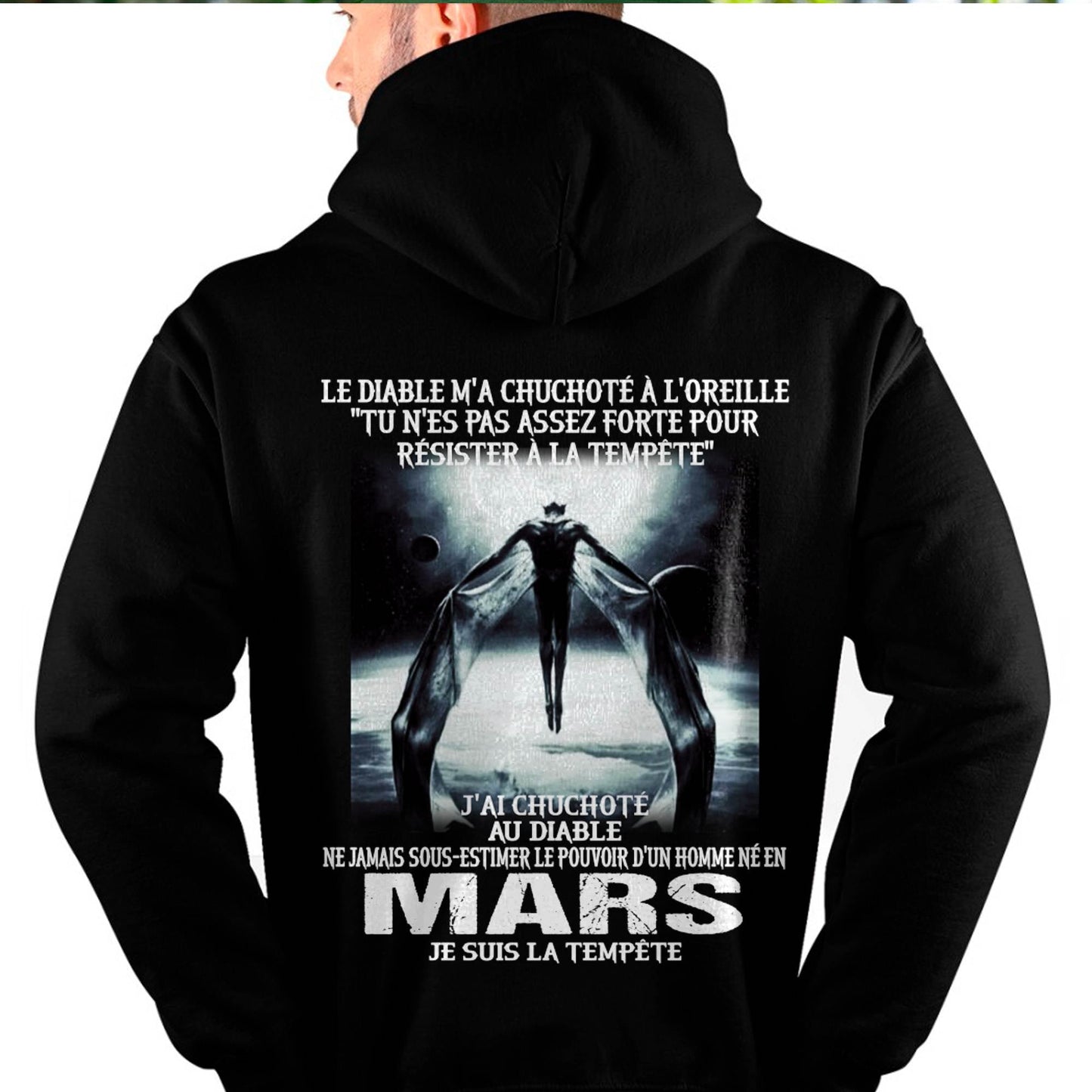Je Suis la Tempête – Ne Jamais Sous-Estimer le Pouvoir d’un Homme Né en Mars – T-Shirt Homme - male fr03 / CCDI03 (SKU26T-01160-03)