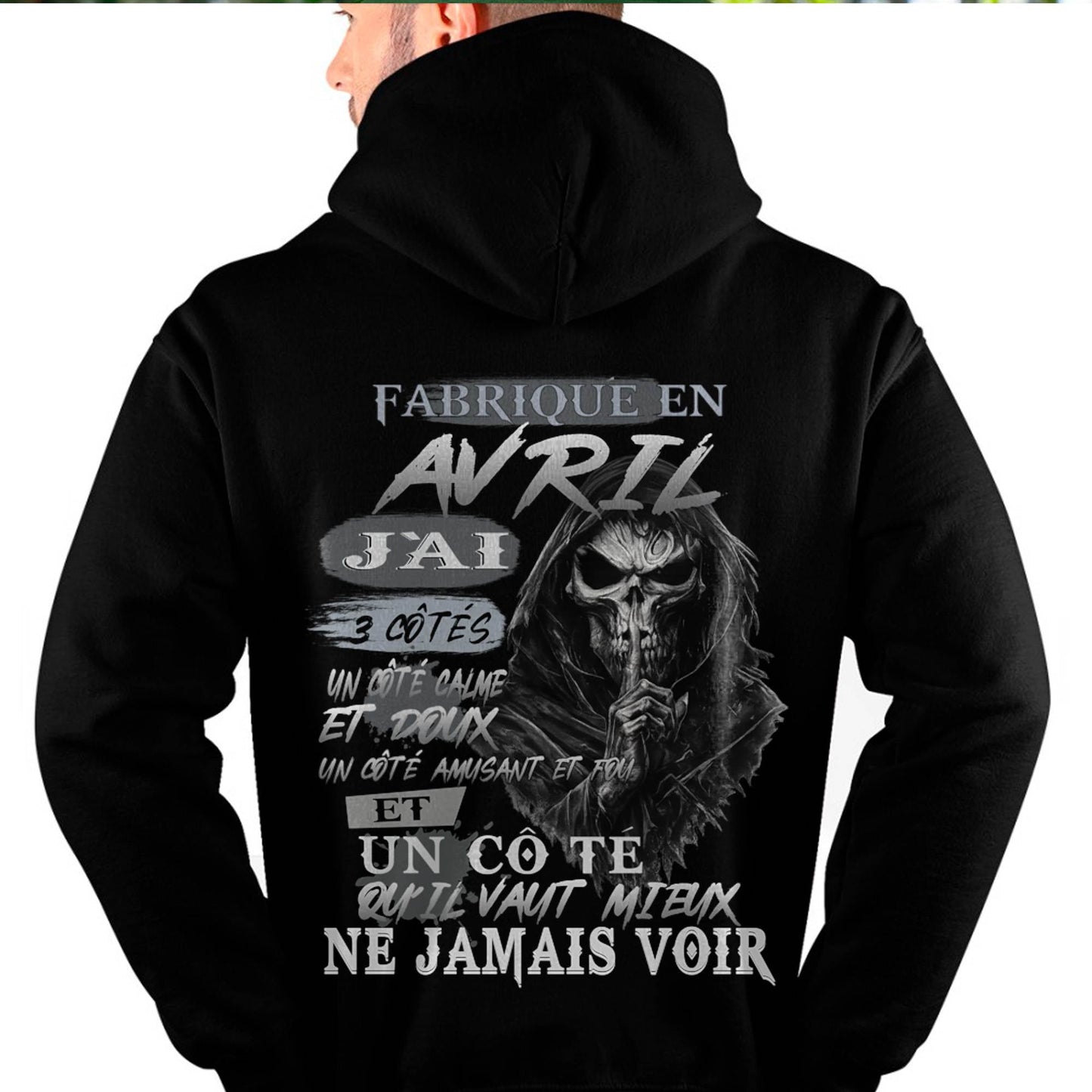 Fabriqué en Avril – J’ai 3 Côtés | T-Shirt Homme Caractère Fort - male fr04 / CCDI04 (SKU26T-01174-04)