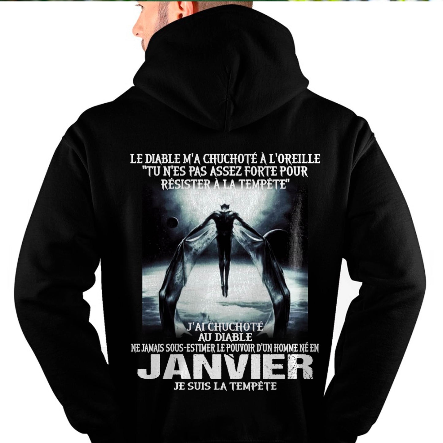 Je Suis la Tempête – Ne Jamais Sous-Estimer le Pouvoir d’un Homme Né en Janvier – T-Shirt Homme - male fr01 / CCDI01 (SKU26T-01160-01)