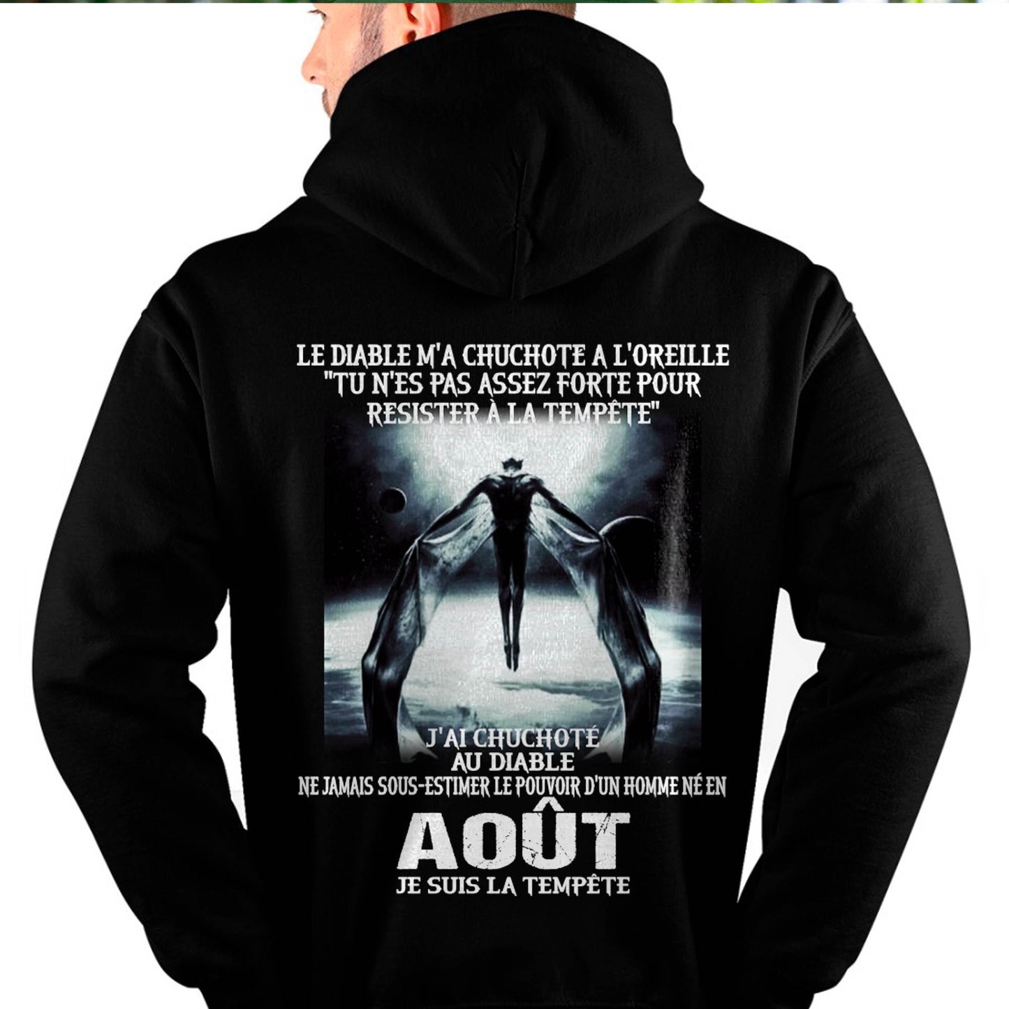 Je Suis la Tempête – Ne Jamais Sous-Estimer le Pouvoir d’un Homme Né en Août – T-Shirt Homme - male fr08 / CCDI08 (SKU26T-01160-08)