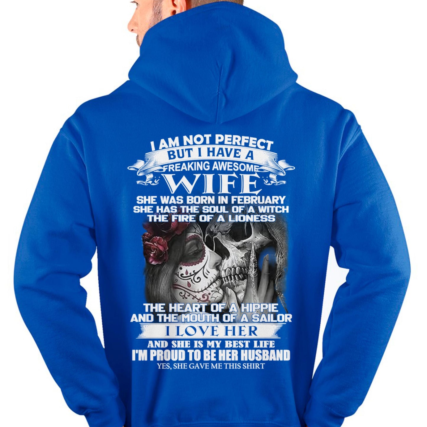 I Am Not Perfect But I Have A Freaking Awesome Wife - Gift For Husband From Wife - CCDI02 (SKU06-31-02)