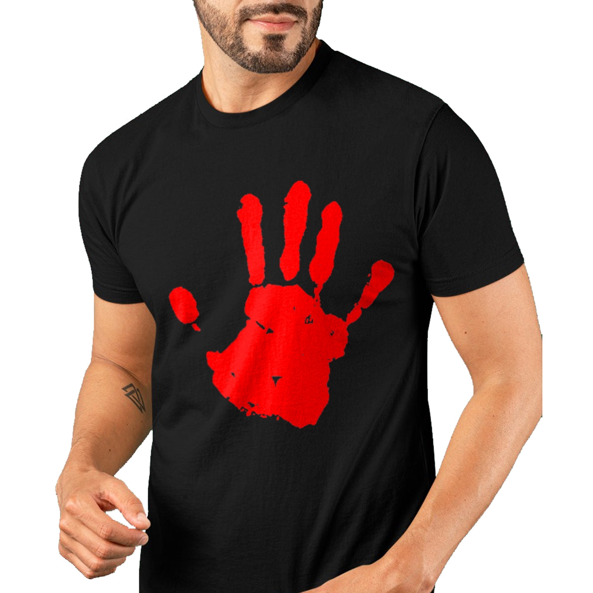 Native American T-Shirts, Vintage Native American Unisex T-Shirt/Hoodie/Sweatshirt HLT00 - Native America Stolen Sisters Red Hand T-Shirt (1)