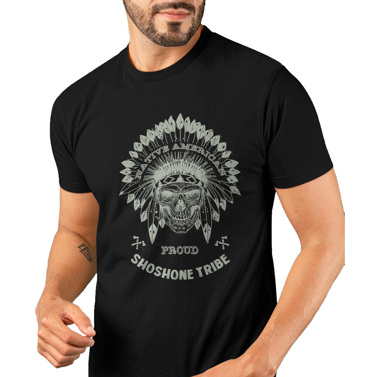 Native American T-Shirts, Vintage Native American Unisex T-Shirt/Hoodie/Sweatshirt HLT00 - Sioux Blood Indian Chief Native American Indian Tribe T-Shirt