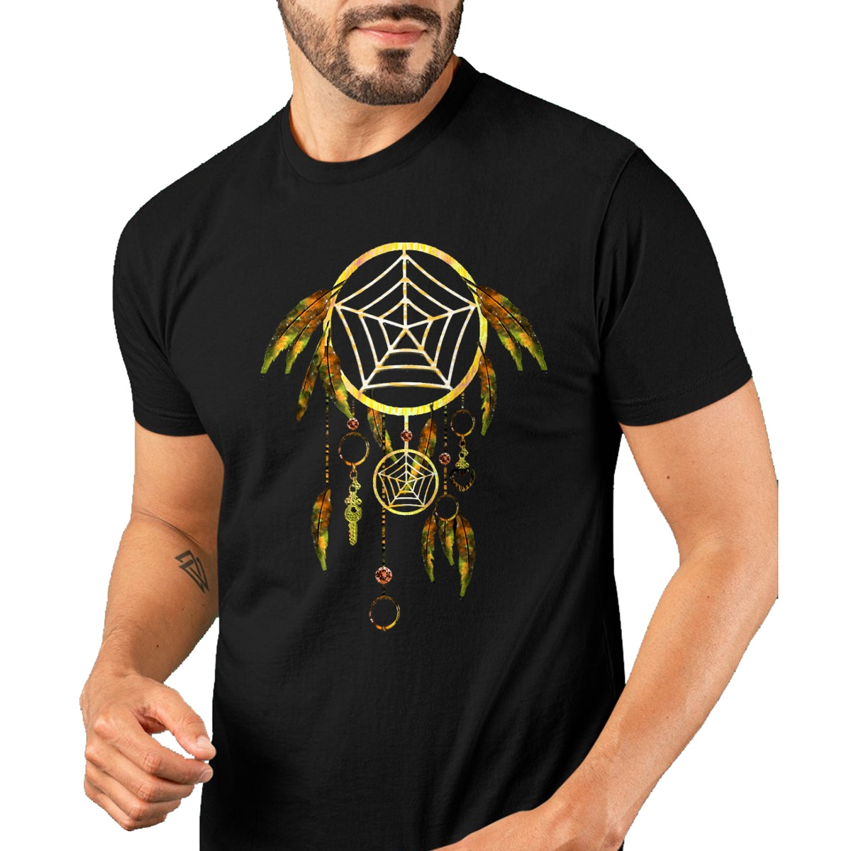 Native American T-Shirts, Vintage Native American Unisex T-Shirt/Hoodie/Sweatshirt HLT00 - Dream Catcher Autum Native American Indian Southwest Art T-Shirt