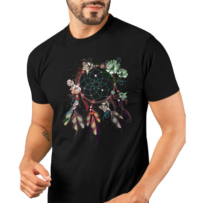 Native American T-Shirts, Vintage Native American Unisex T-Shirt/Hoodie/Sweatshirt HLT00 - Native American Indian Colorful Dreamcatcher T-Shirt (1)