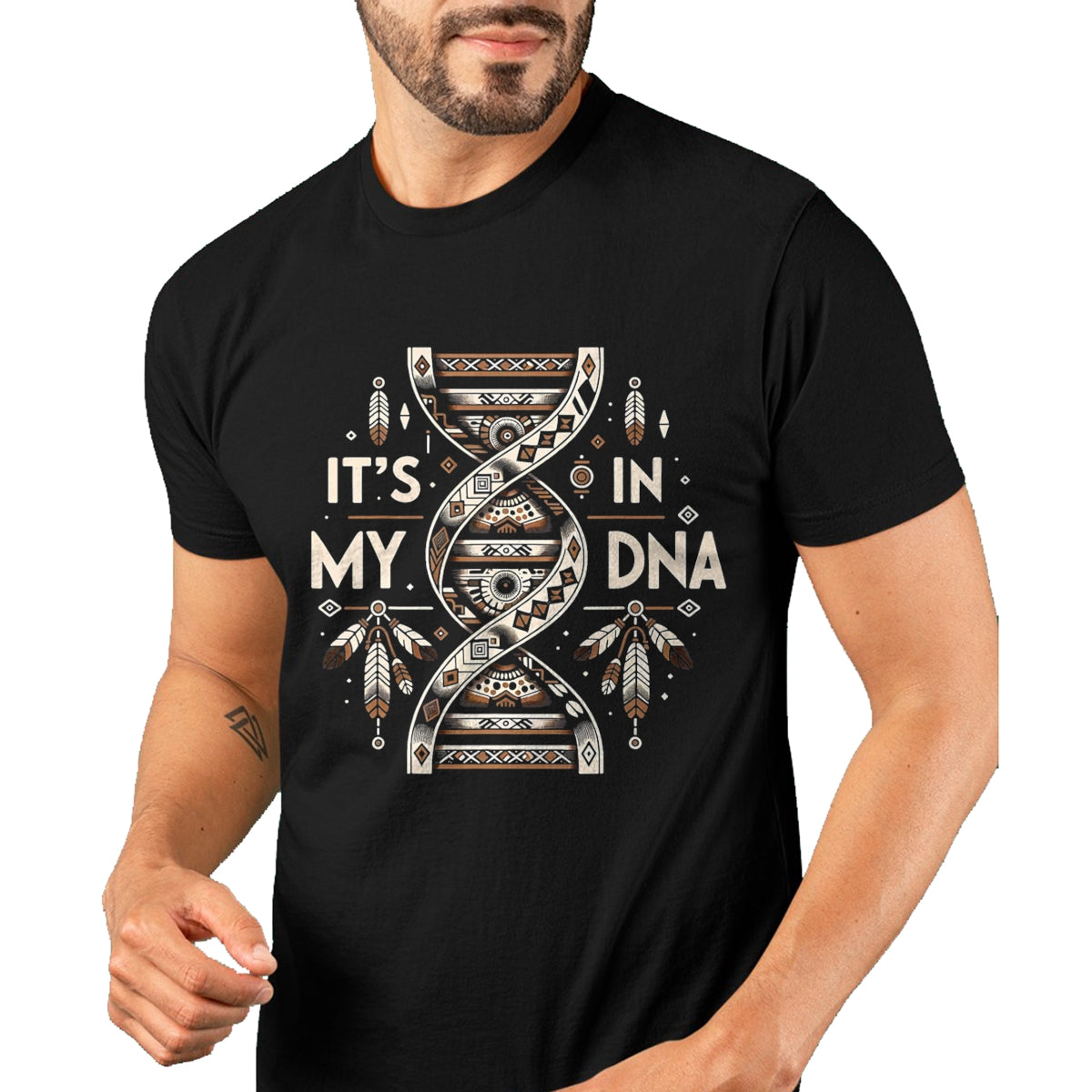 Native American T-Shirts, Vintage Native American Unisex T-Shirt/Hoodie/Sweatshirt HLT00 - It's In My DNA Native Heritage Month Proud Native American T-Shirt (1)
