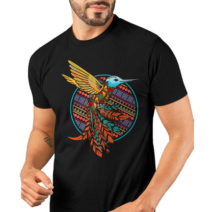 Native American T-Shirts, Vintage Native American Unisex T-Shirt/Hoodie/Sweatshirt HLT00 - Hummingbird Tribal Art Native American Indian Indigenous T-Shirt (1)