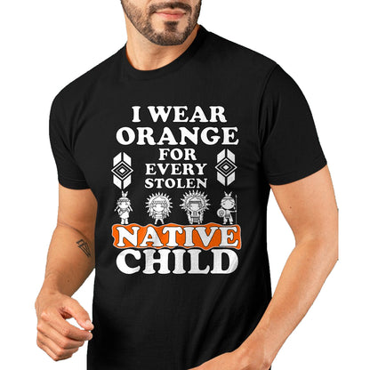 Native American T-Shirts, Vintage Native American Unisex T-Shirt/Hoodie/Sweatshirt HLT00 - I Wear Orange For Every American Native Child Indian Pride T-Shirt (2)