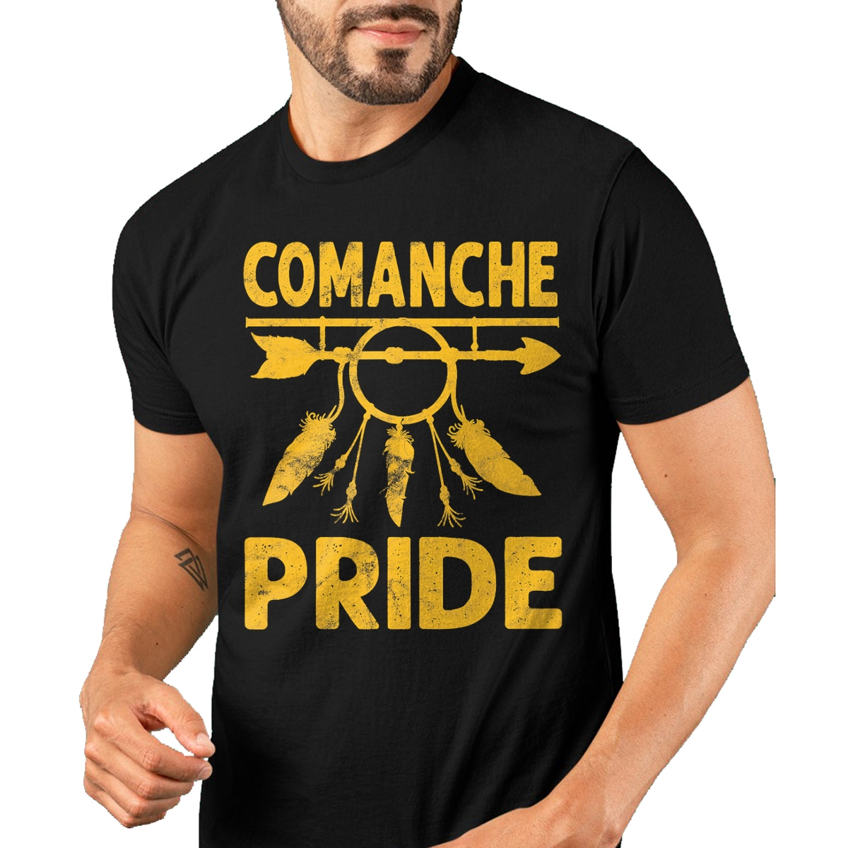 Native American T-Shirts, Vintage Native American Unisex T-Shirt/Hoodie/Sweatshirt HLT00 - American Flag - comanche Pride Native American vintage Gift Men Women T-Shirt