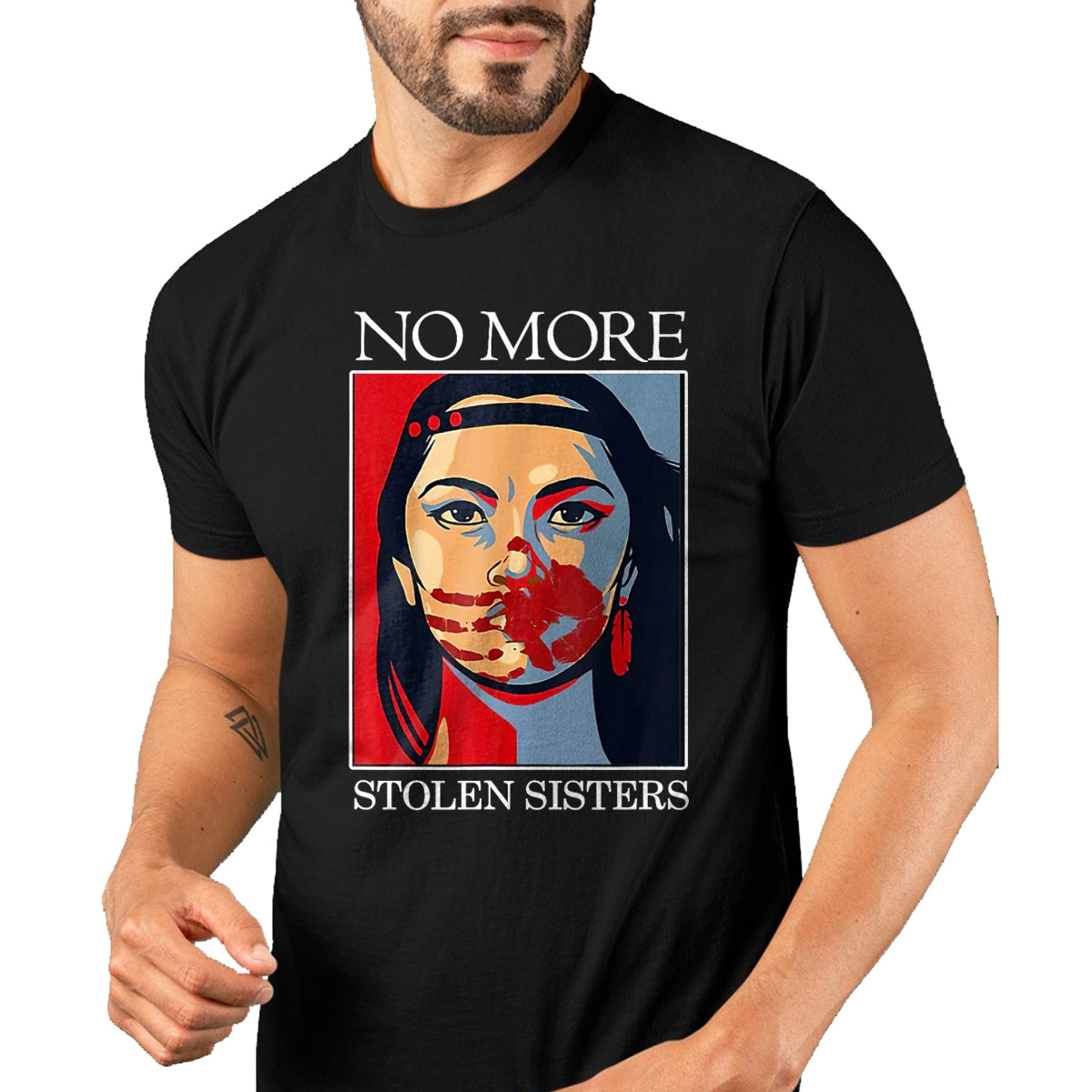 Native American T-Shirts, Vintage Native American Unisex T-Shirt/Hoodie/Sweatshirt HLT00 - Honor Awareness Native Americans No More Stolen Sisters T-Shirt